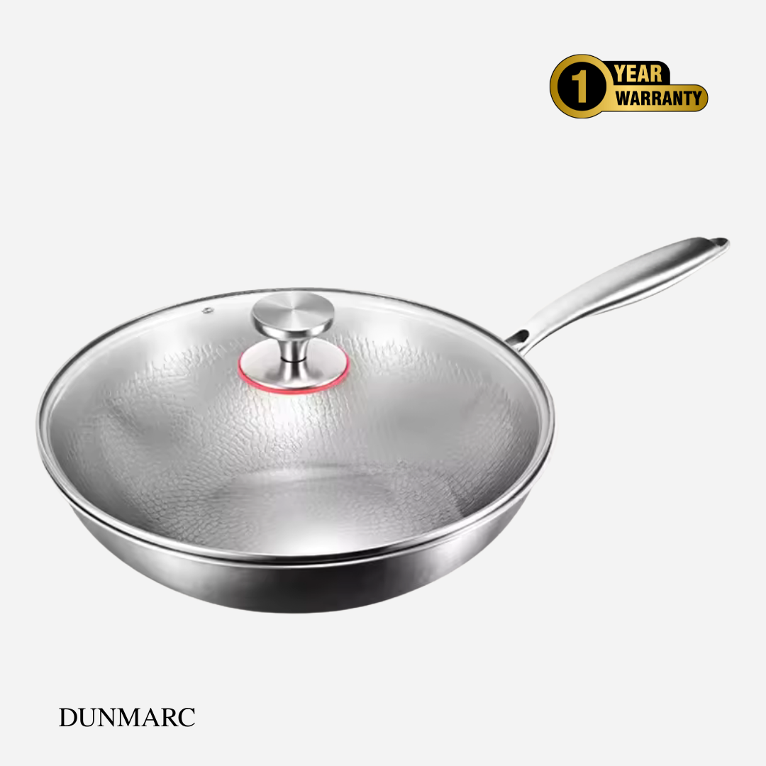 Titanium Wok Pan Flat Bottomed