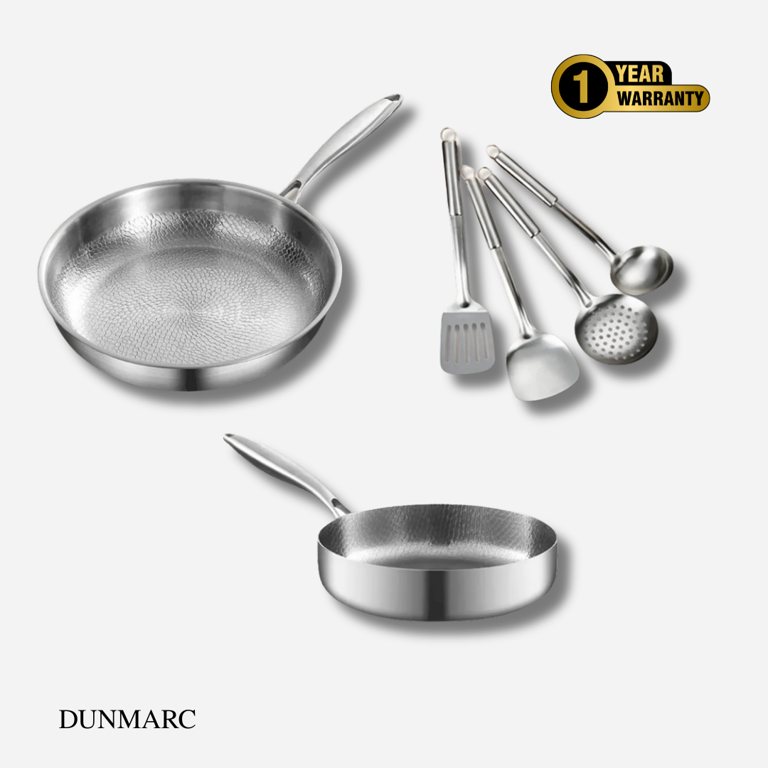 Essential Titanium Set: 2 Pans + Utensils